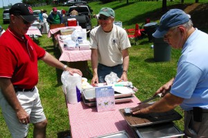 2012 BBQ - dessert Larry Hancock, John Vandenbergh, Robbie Wooten