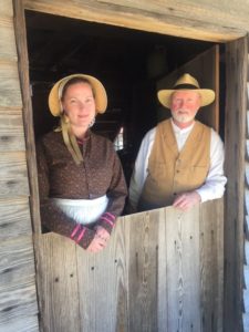 Yates Mill volunteers in 1860s era costumes